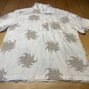 OAS Hazel Ember Girona Linen Shirt 100% Linen Size Medium EXCELLENT CONDITION!!